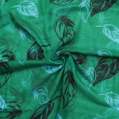 Giant Leaf Print Lightweight Scarf - giant-leaf-print-lightweight-scarf-Scarf